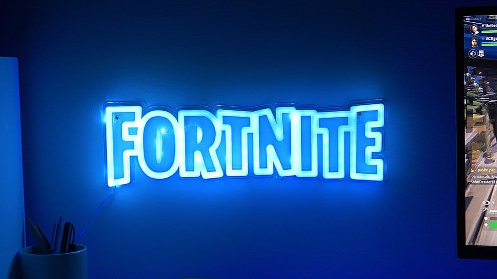 Fortnite Wandleuchte LED Neon 40 cm