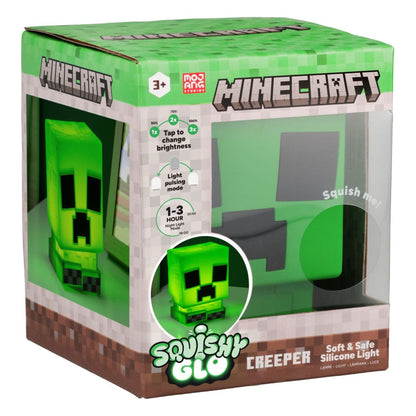 Minecraft Squishy Glo Silikon-Leuchte Creeper 15 cm