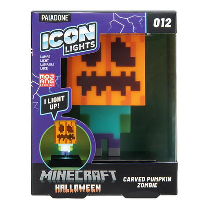 Minecraft Icons Leuchte Zombie Jack O Lantern 10 cm