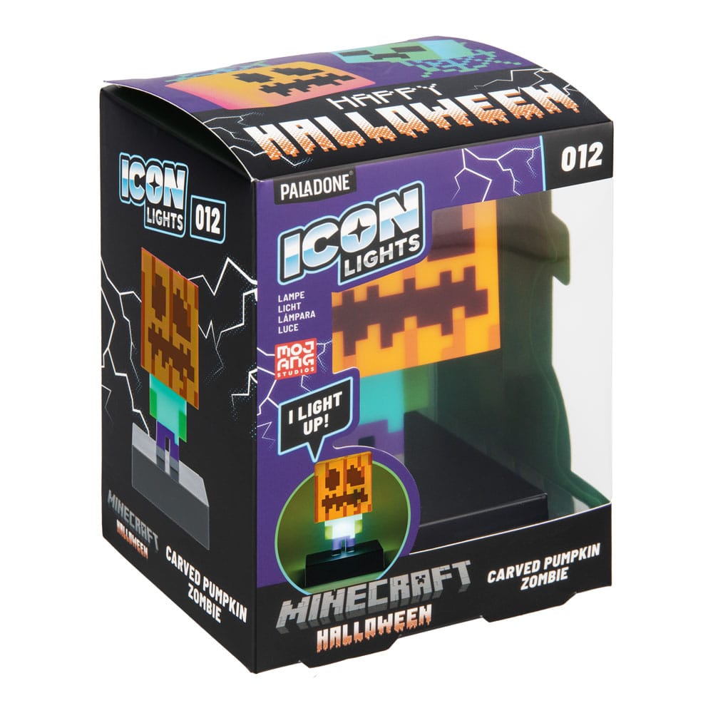 Minecraft Icons Leuchte Zombie Jack O Lantern 10 cm