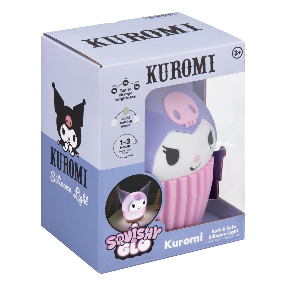 Sanrio Squishy Glo Silikon-Leuchte Kuromi 15 cm