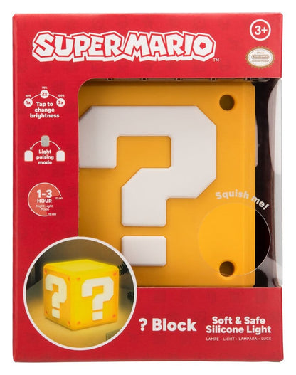 Super Mario SquishyGlo Silikon-Leuchte Question Block Rechargeable 13 cm