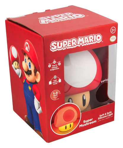 Super Mario SquishyGlo Silikon-Leuchte Super Mushroom Rechargeable 15 cm