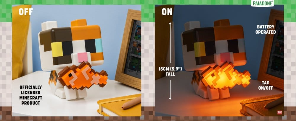 Minecraft GloBuddies Leuchte Cat 15 cm