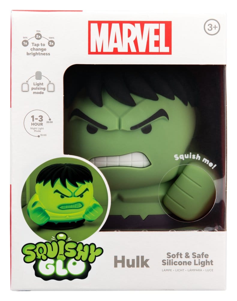 Marvel Universe SquishyGlo Silikon-Leuchte Hulk Rechargeable 15 cm