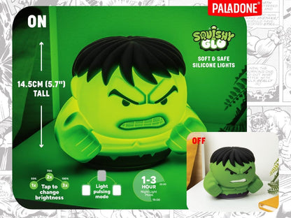 Marvel Universe SquishyGlo Silikon-Leuchte Hulk Rechargeable 15 cm