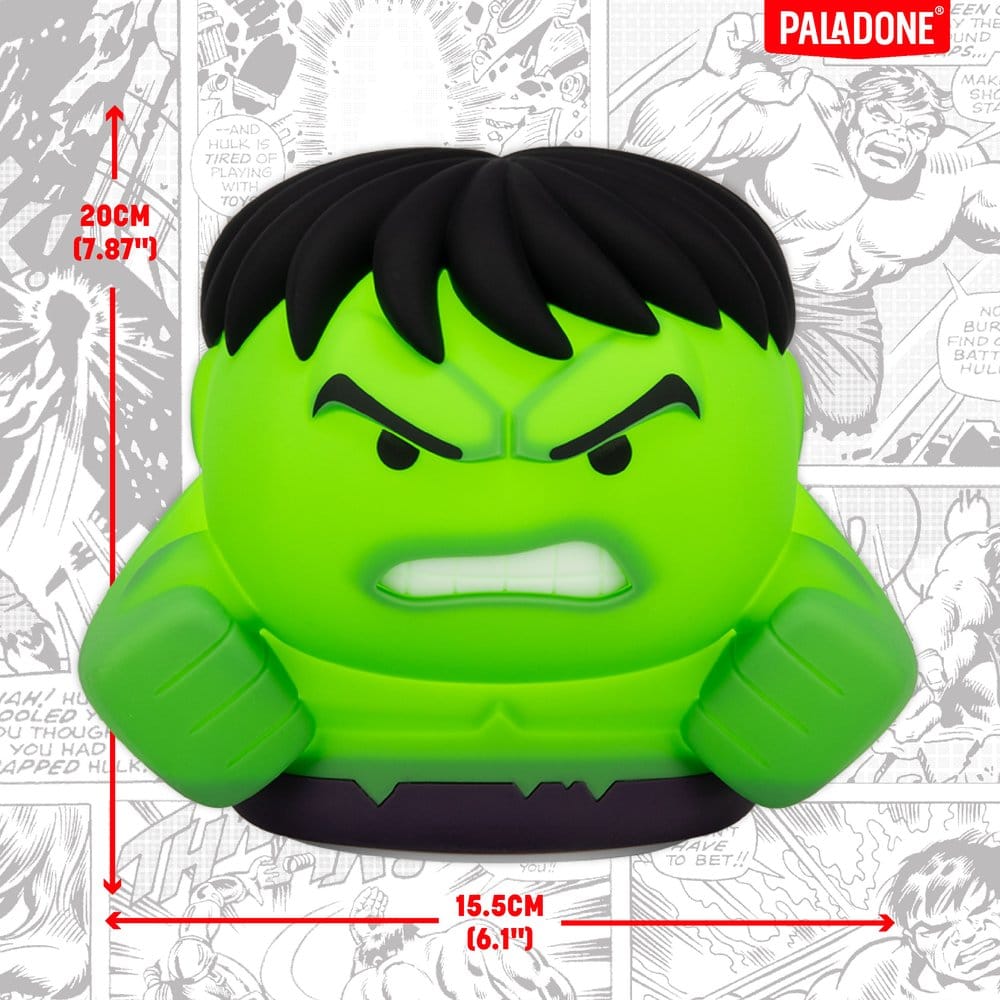 Marvel Universe SquishyGlo Silikon-Leuchte Hulk Rechargeable 15 cm