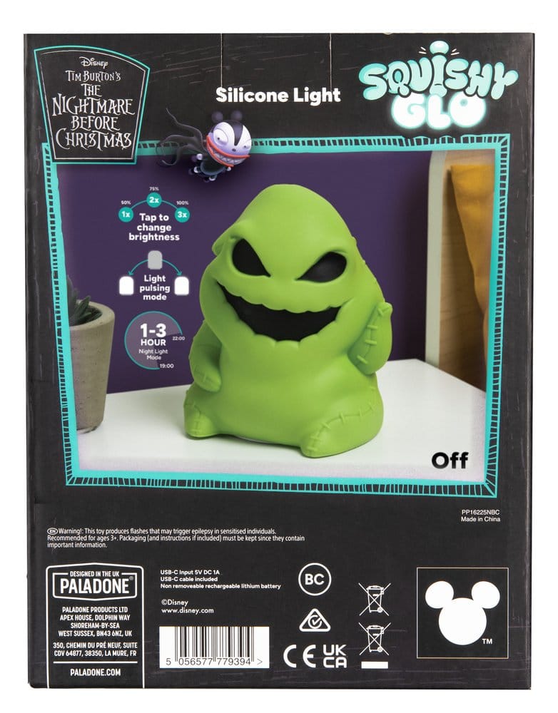 Nightmare Before Christmas SquishyGlo Silikon-Leuchte Oogie Boogie Rechargeable 16 cm
