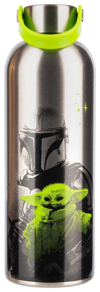 The Mandalorian Metall Trinkflasche Mandalorian & Grogu
