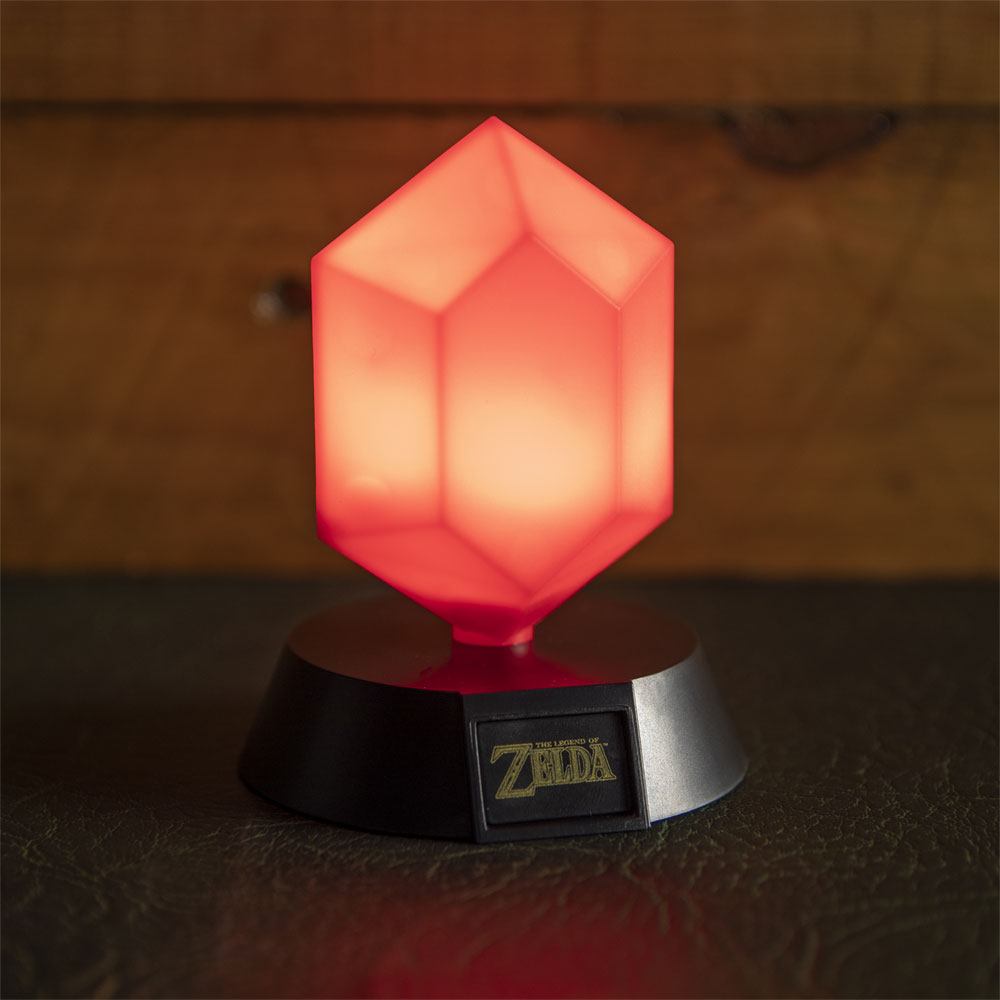The Legend of Zelda 3D Icon Lampe Red Rupee 10 cm