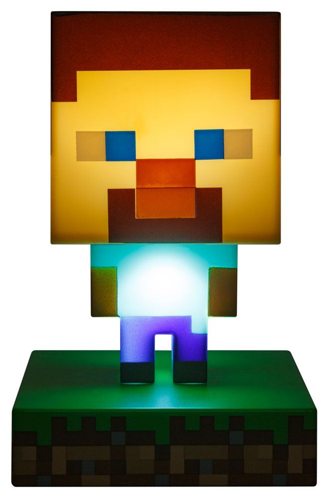 Minecraft 3D Icon Lampe Steve