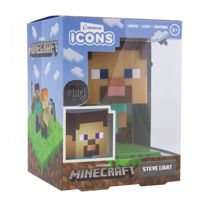 Minecraft 3D Icon Lampe Steve
