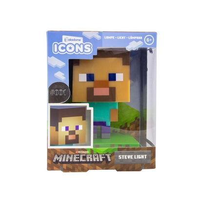 Minecraft 3D Icon Lampe Steve