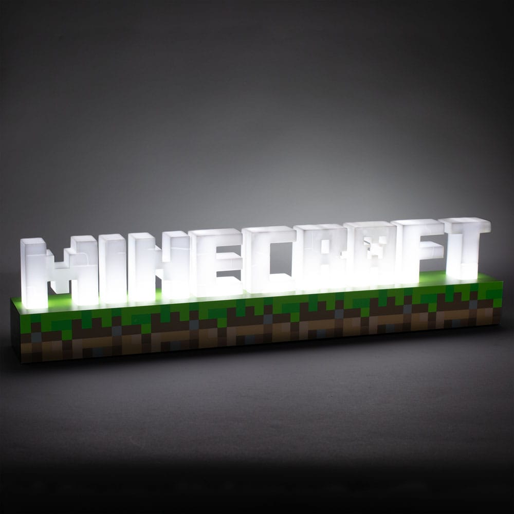 Minecraft Leuchte Logo 41 cm