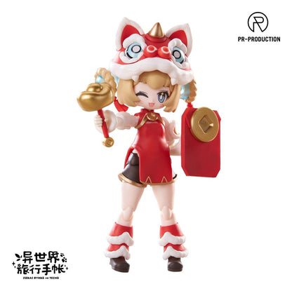 Isekai Ryoko no Techo Plastic Model Kit SP01 New Warrior Lennie Brown New Year Ver. 14 cm