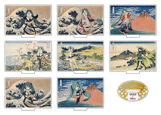 Katsushika Hokusai x Hatsune Miku Acryl Figuren 5 cm Blind Box Sortiment (8)
