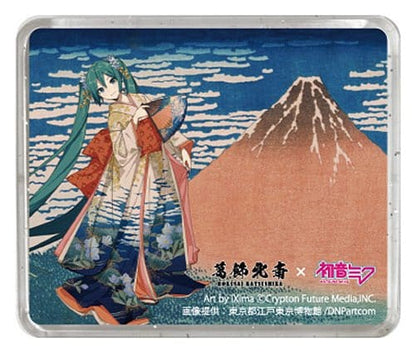 Katsushika Hokusai x Hatsune Miku 3D Magnet Thirty-six Views of Mount Fuji Fine Wind, Clear Morning