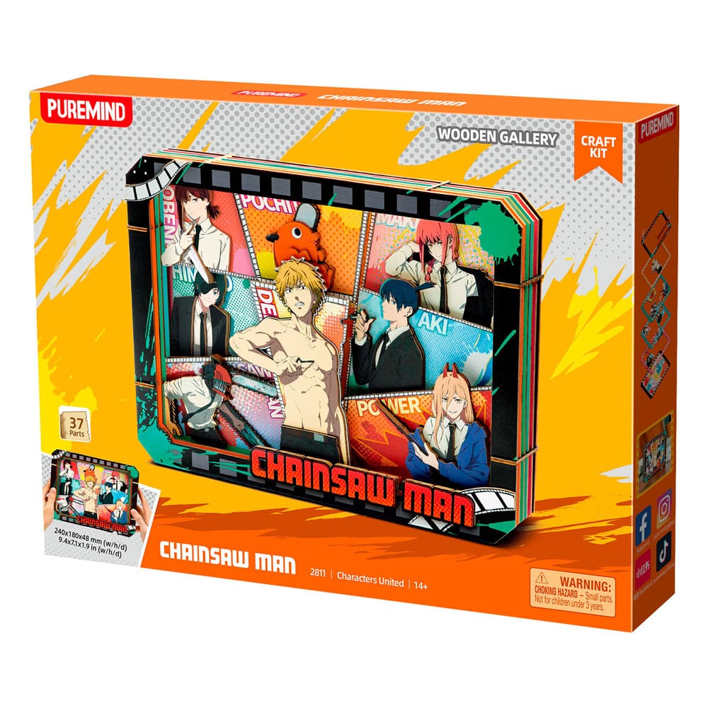 Chainsaw Man Modellbausatz Wooden Gallery (L) Charaters United