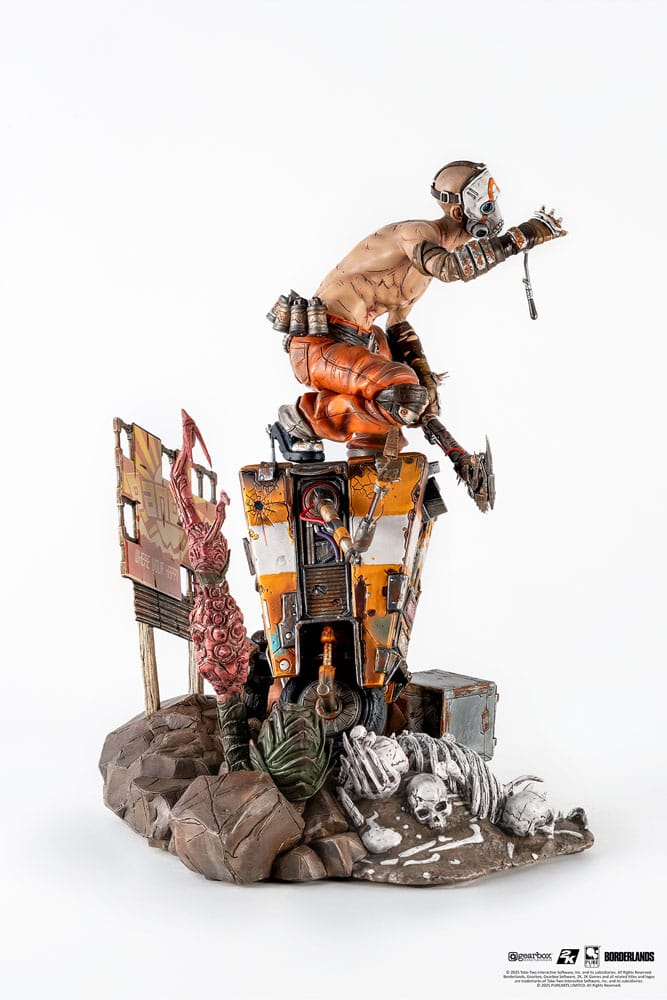 Borderlands 3 Statue 1/6 Psycho & Claptrap Diorama 40 cm