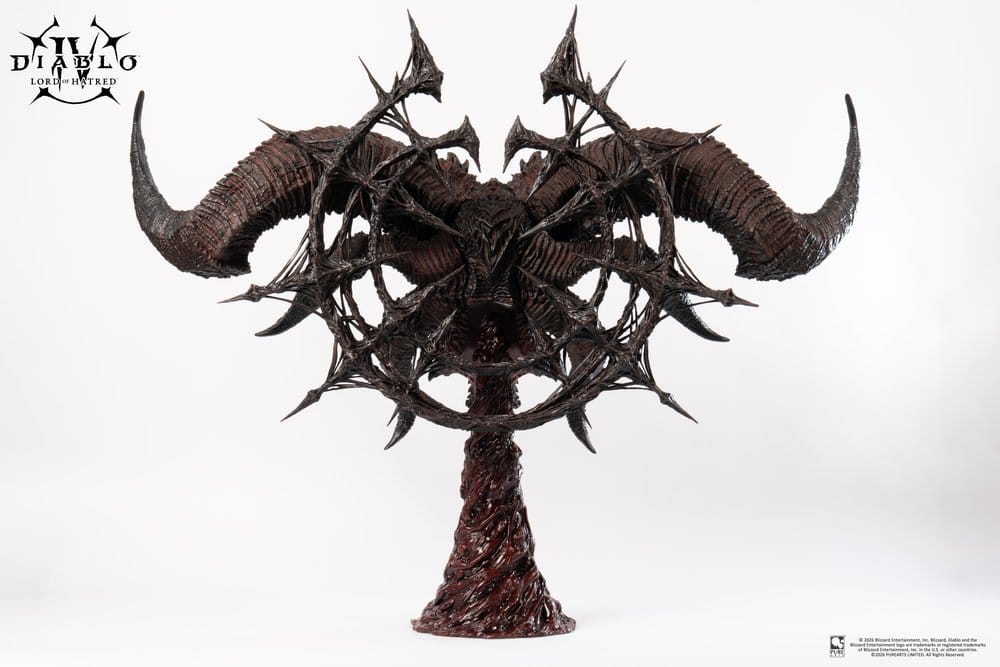 Diablo IV Art Mask Replik 1/1 Scale Lord of Hatred Mephisto 94 cm