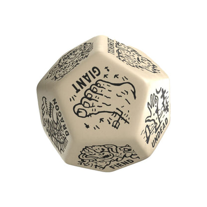 Viridian Würfel Jumbo Würfel Monster Generator Die D12 Beige