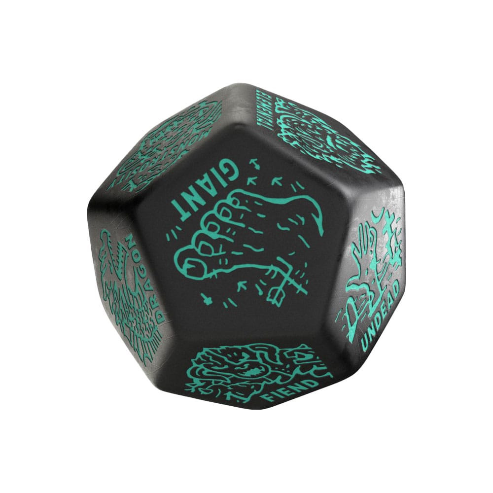 Viridian Würfel Jumbo Würfel Monster Generator Die D12 Schwarz