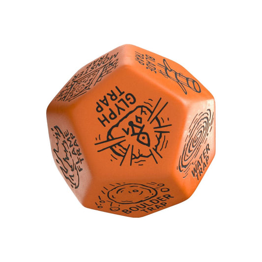 Viridian Würfel Jumbo Würfel Trap Generator Die D12 Orange