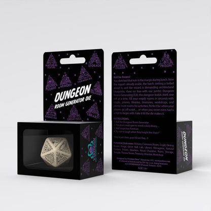 Viridian Würfel Jumbo Würfel Dungeon Room Generator D20 Beige
