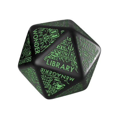 Viridian Würfel Jumbo Würfel Dungeon Room Generator D20 Schwarz