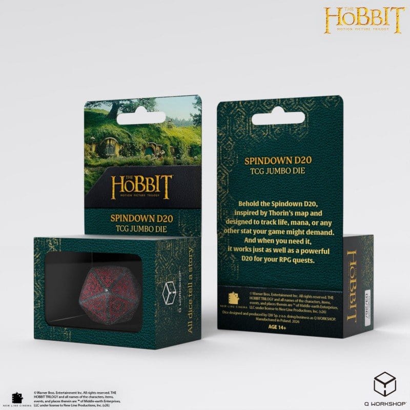 Der Hobbit Spindown Jumbo Würfel Lunaris TCG D20