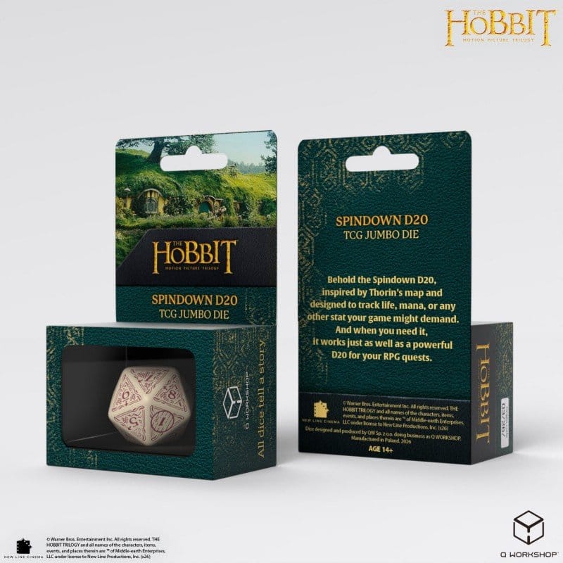 Der Hobbit Spindown Jumbo Würfel Terra TCG D20