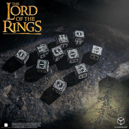 Der Herr der Ringe: 10er D6 Würfelset Moria (Glow in the dark)