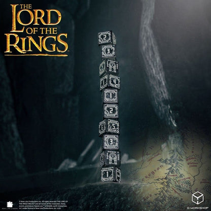 Der Herr der Ringe: 10er D6 Würfelset Moria (Glow in the dark)