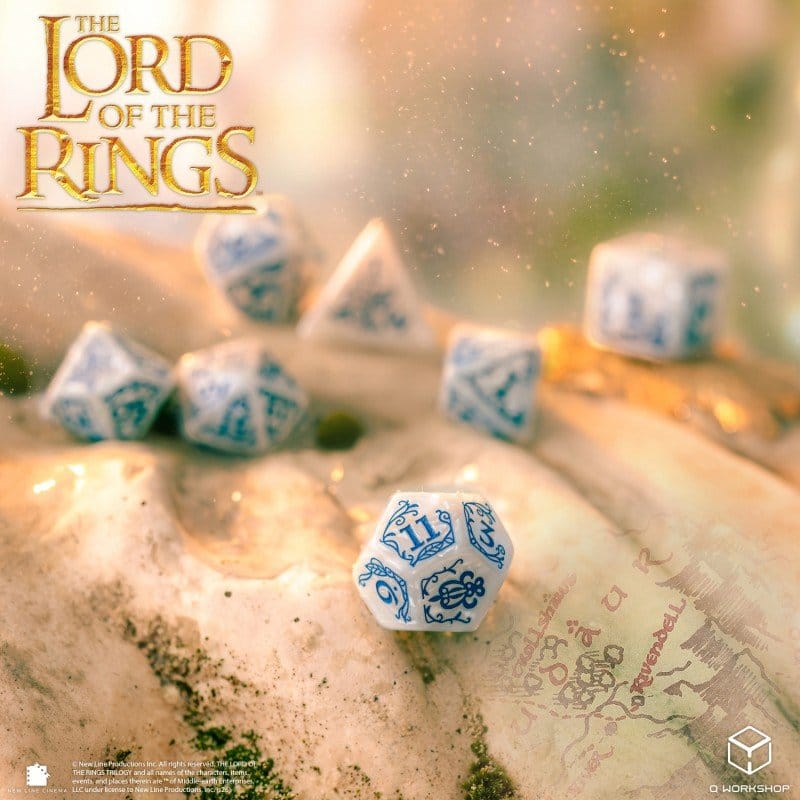 Der Herr der Ringe 7er-Würfelset Bruchtal (Stein)