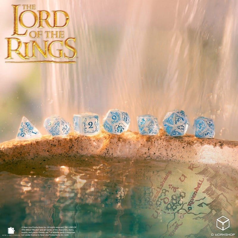 Der Herr der Ringe 7er-Würfelset Bruchtal (Wasser)