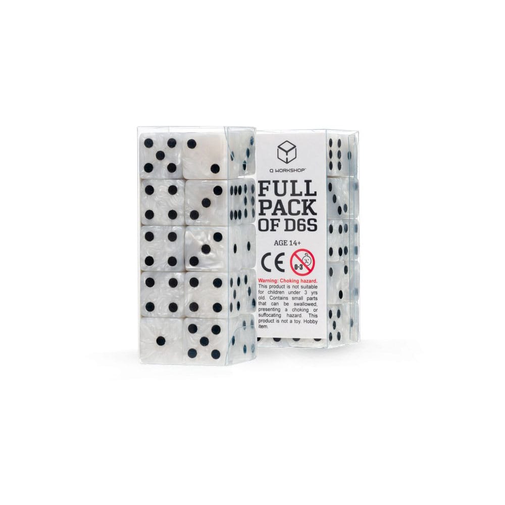 Q Workshop Würfel Set Full Pack D6 Pearl (20)