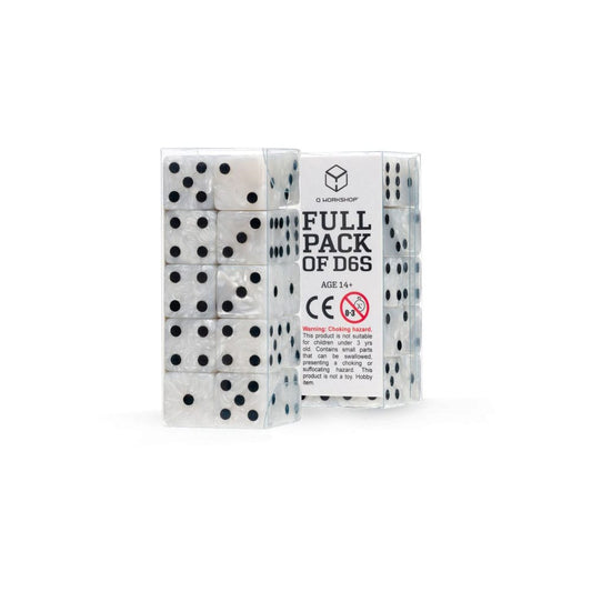 Q Workshop Würfel Set Full Pack D6 Pearl (20)