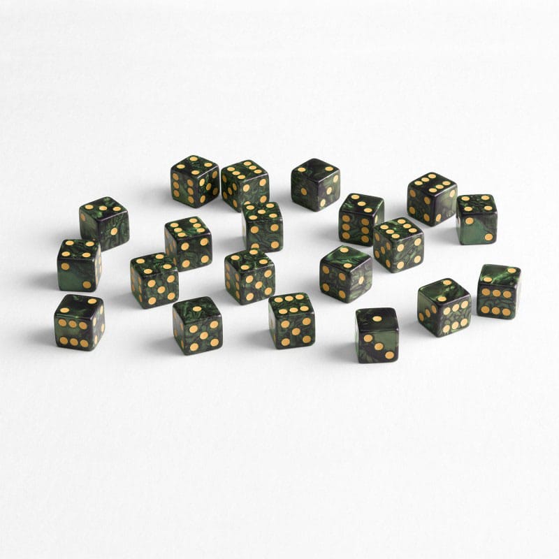 Q Workshop Würfel Set Full Pack D6 Grün (20)