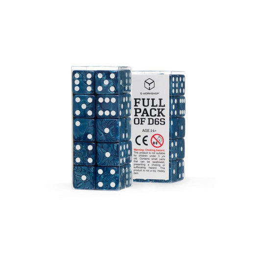 Q Workshop Würfel Set Full Pack D6 Kobalt (20)