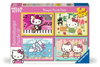 Hello Kitty Puzzles 4er-Pack Los geht's, Hello Kitty! (4x100 Teile)
