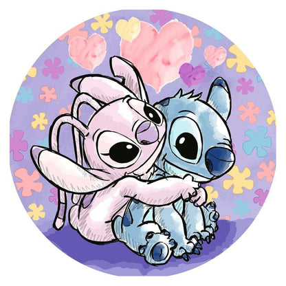 Lilo & Stitch Rund-Puzzle Stitch (500 Teile)