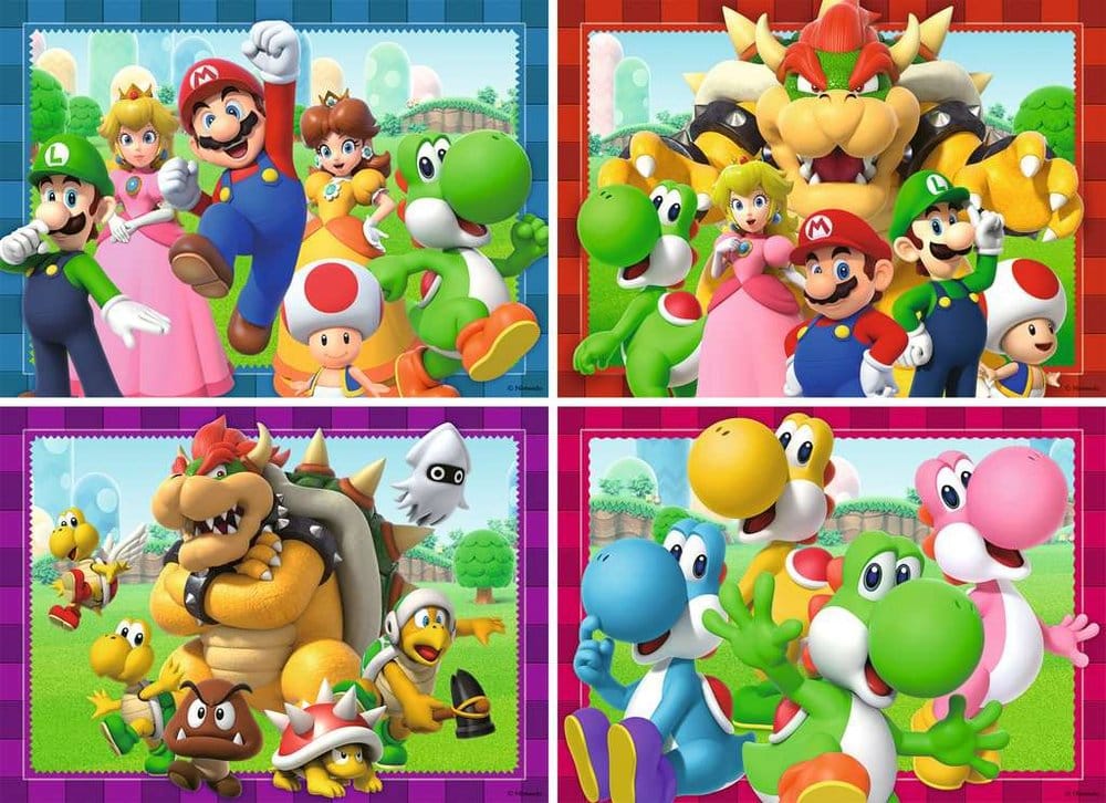 Super Mario Puzzles 4er-Pack Zeit für Mario! (4x100 Teile)