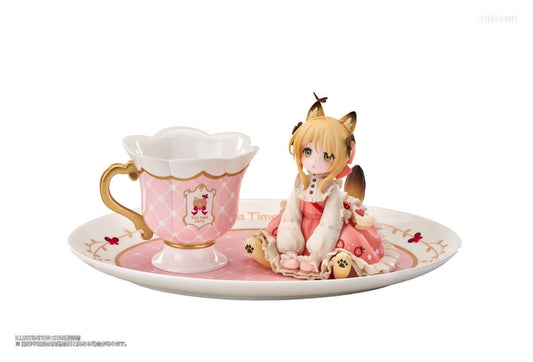 Original Character DLC Series PVC Figur Tea Time Cats Orange Cat 10 cm