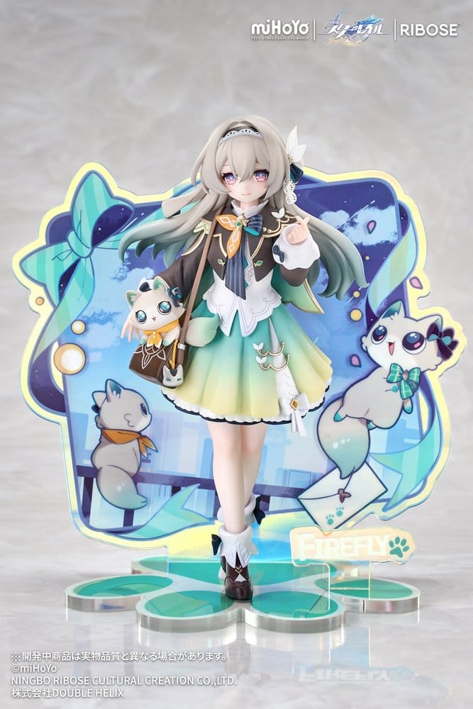 Honkai: Star Rail Rise Up+ Chibi Cat Series Minifigur Firefly Ver. 18 cm