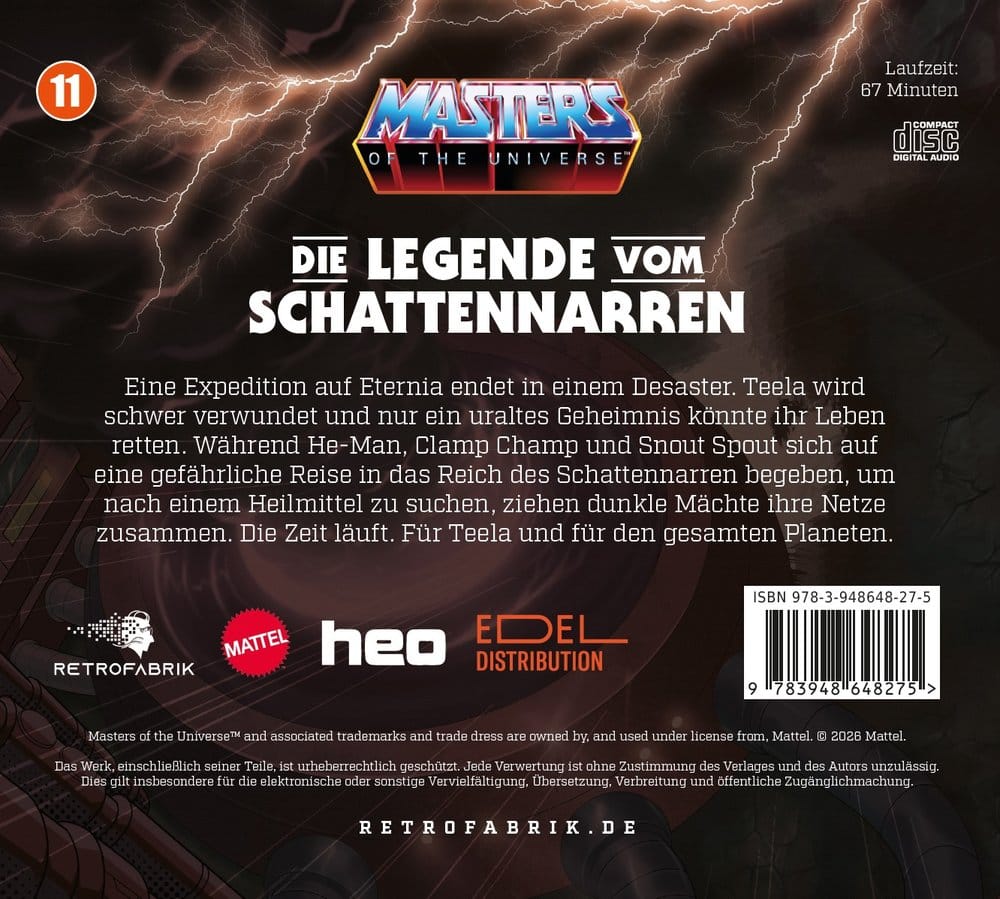 Masters of the Universe Hörspiel-CD Folge 11: Die Legende vom Schattennarren *Deutsche Version*
