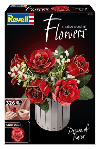 Revell Flowers Holzblumen Dream of Roses 22 cm