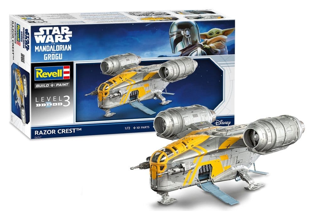 Star Wars The Mandalorian and Grogu Revell Modellbausatz 1/72 Razor Crest 34 cm
