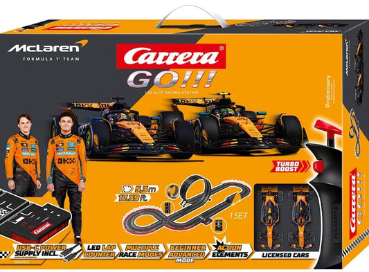 McLaren Carrera GO!!! Autorennbahn Set McLaren Racing
