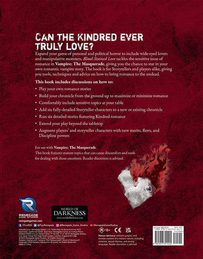 Vampire: The Masquerade 5th Edition RPG Buch Blood-Stained Love Sourcebook *Englische Version*