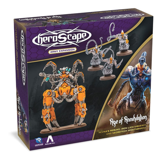 Heroscape Erweiterung Revna's Rebuke: Iron Lich Viscerot and Necrotech Wraithriders Army *Englische Version*